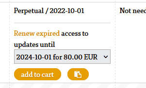 Copy Renewal Link