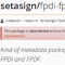 Meta packages for FPDI abandoned!